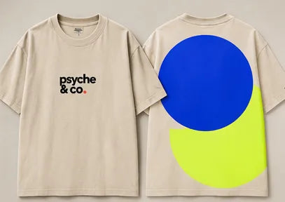 The Two Discs Tee by psyche & co., Cream
